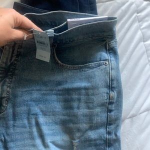 NWT high waist straight crop jeans